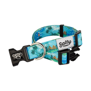 salty-paws-cool-dog-collar-tropical-hawaiin-shirt-made-from -recycled-plastic-repreve