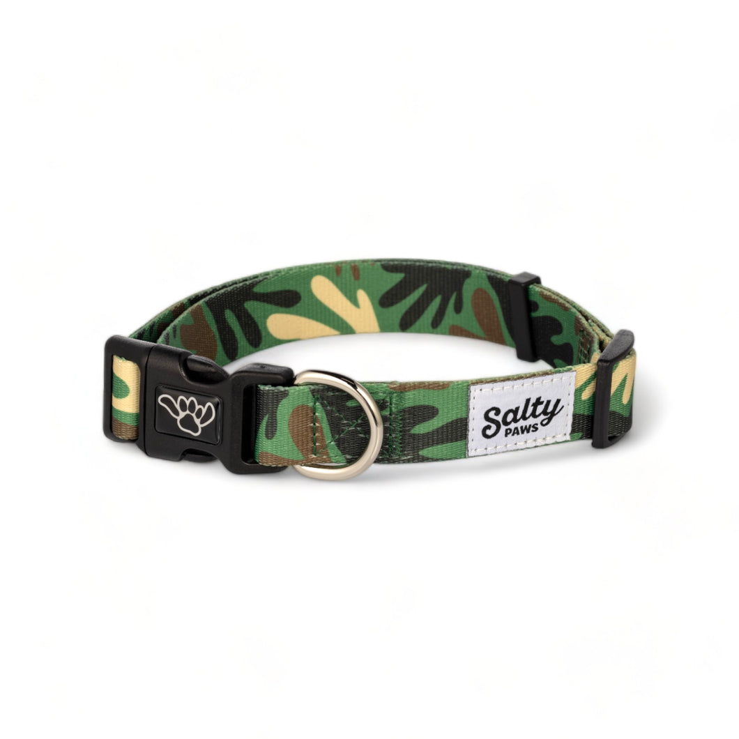 Green Camo Eco Friendly Dog Collar