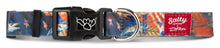 Load image into Gallery viewer, Salty Paws Billfish Print Dog Collar D. Friel Made from Recycled Plastic Bottles
