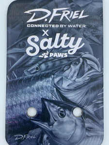 Sailfish Print Fish Dog Collar D. Friel Connected By Water
