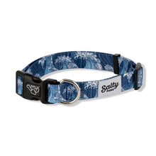 Load image into Gallery viewer, Blue Wave Dog Collar Made From Recycled Plastic Bottles
