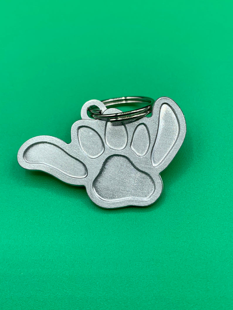 shaka paw  hang loose dog ID tag